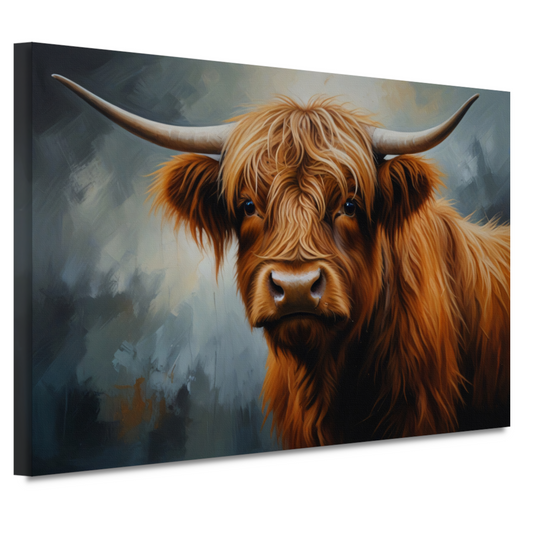 Schotse Hooglander Portret in Olieverf canvas
