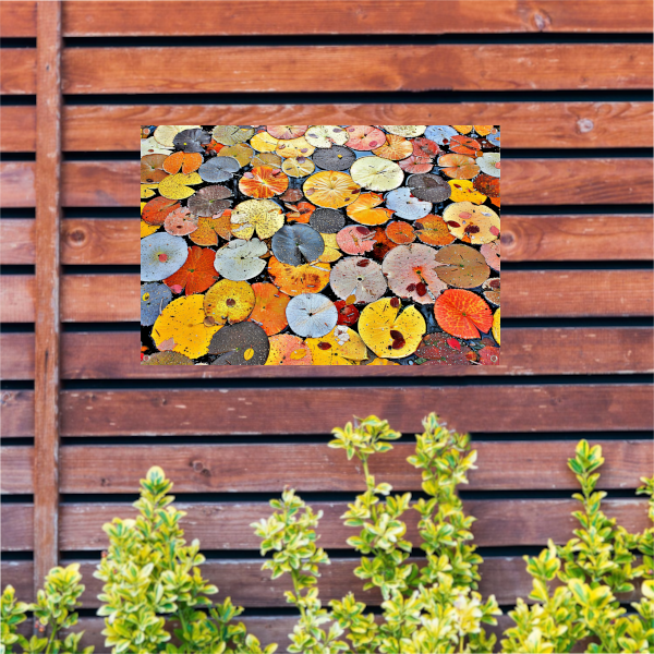 Impressionistische waterlelies tuinposter