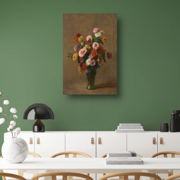 Zinnias - Henri Fantin-Latour poster