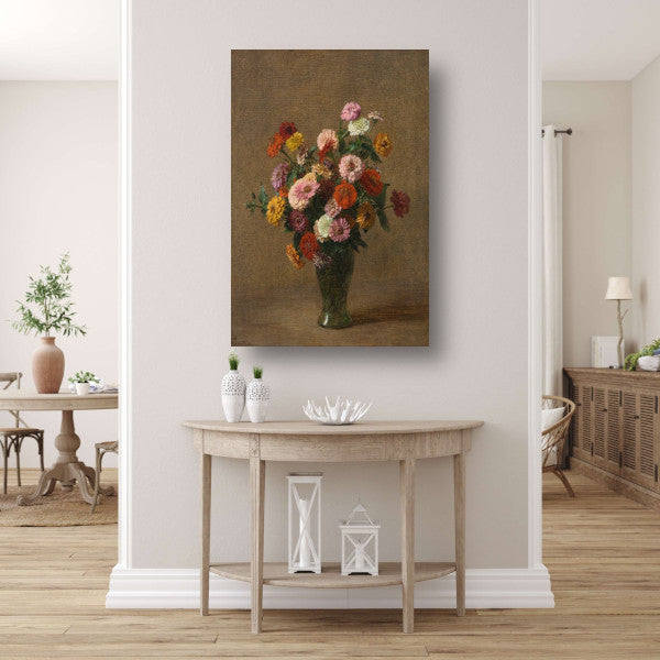 Zinnias - Henri Fantin-Latour poster