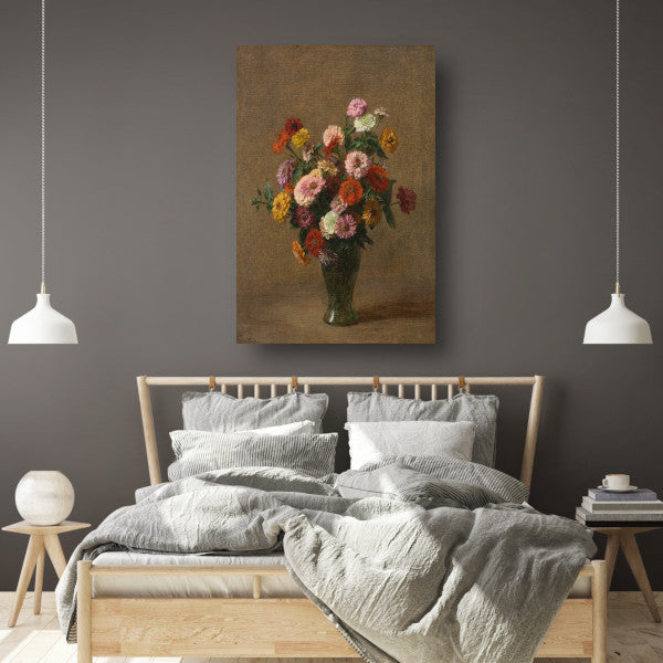 Zinnias - Henri Fantin-Latour poster