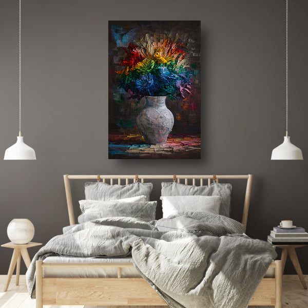 Explosie van Kleur in Vaas acrylglas