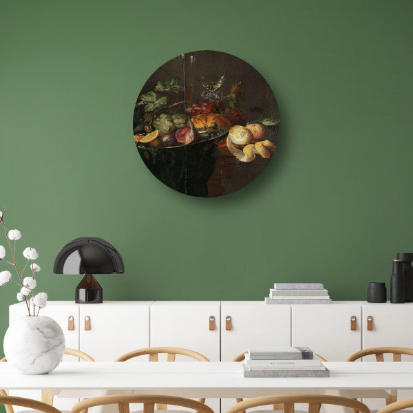 Fruit en Wijn - Jan Davidsz. de Heem forex muurcirkel
