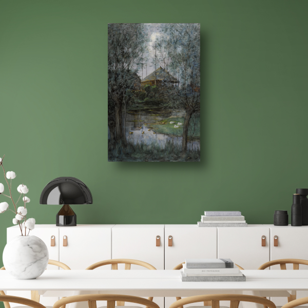 Hooiberg - Piet Mondriaan canvas met baklijst