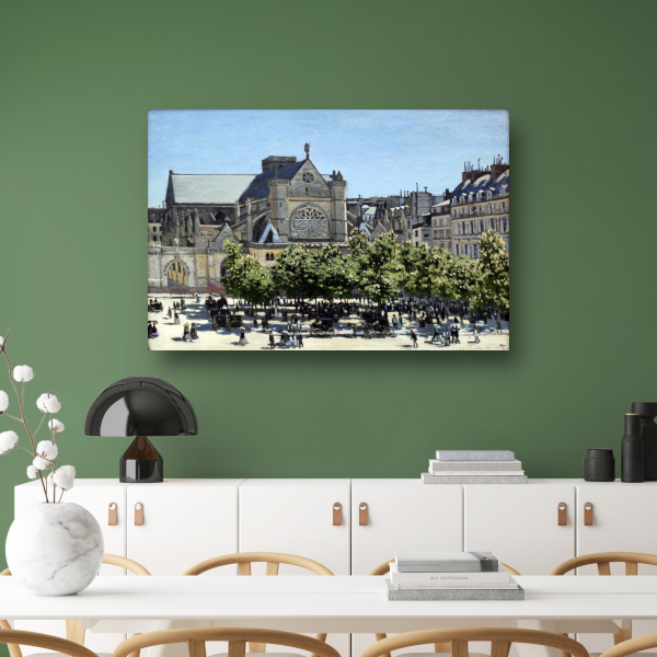 Saint-Germain-lAuxerrois in Parijs - Claude Monet poster