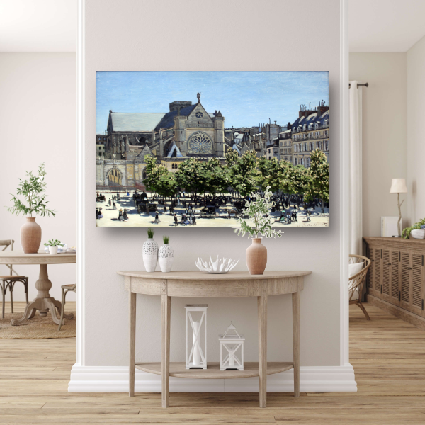 Saint-Germain-lAuxerrois in Parijs - Claude Monet poster