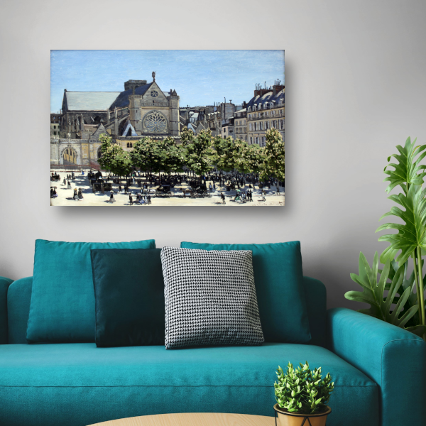 Saint-Germain-lAuxerrois in Parijs - Claude Monet poster