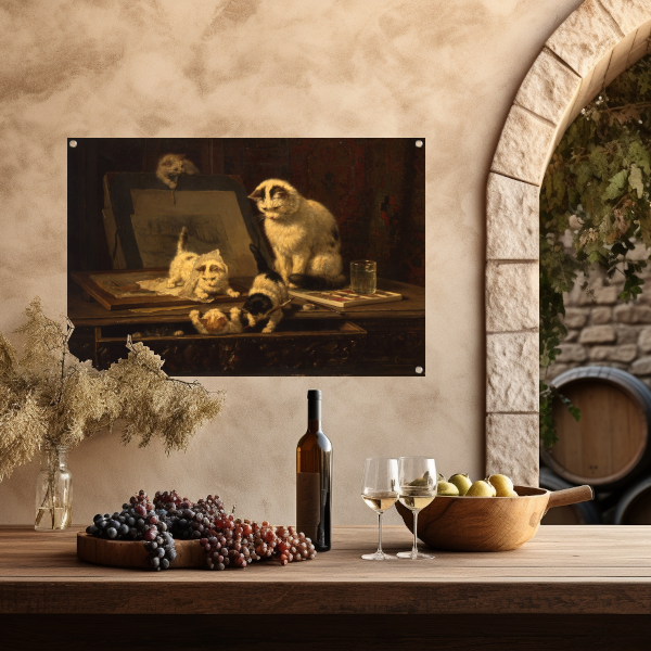 De tekenaars - Henriëtte Ronner-Knip tuinposter