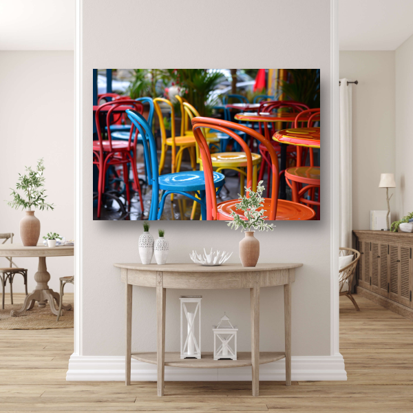 Minimalistische Meubels Buiten canvas met baklijst