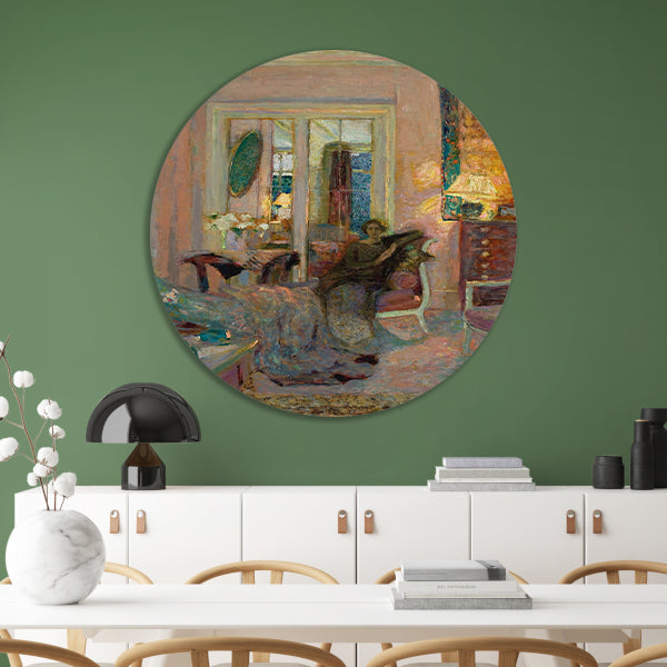 Prinses Bibesco - Édouard Vuillard aluminium muurcirkel