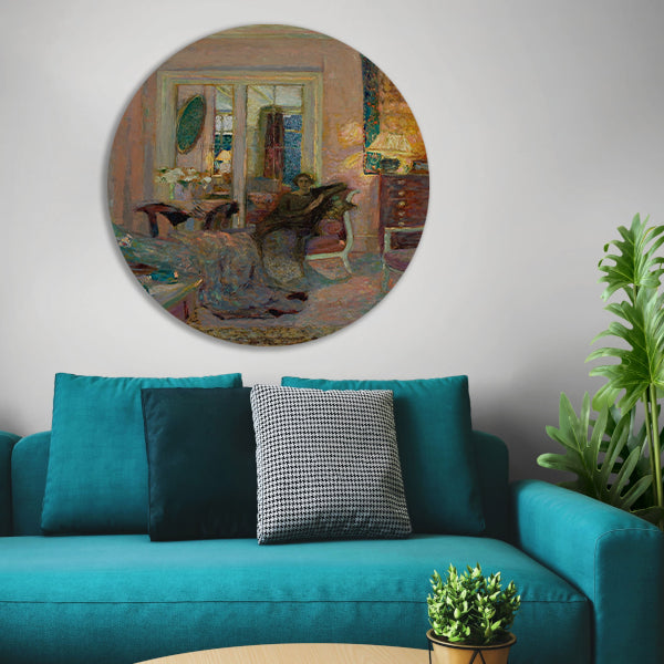 Prinses Bibesco - Édouard Vuillard aluminium muurcirkel