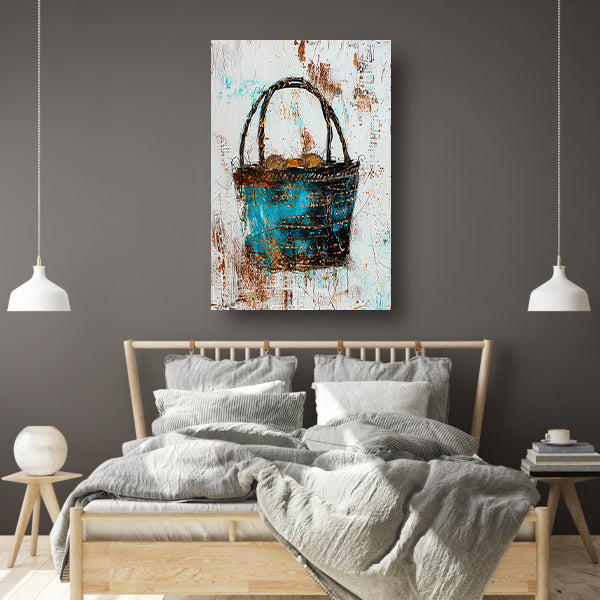 Abstract kleurrijk mandontwerp voor moderne interieurs poster