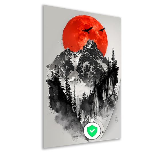 Abstract lijnencompositie poster