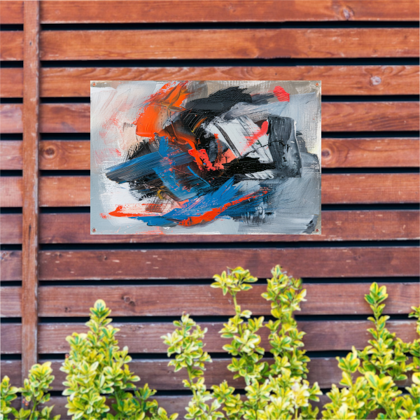 Abstracte Lijnencompositie tuinposter
