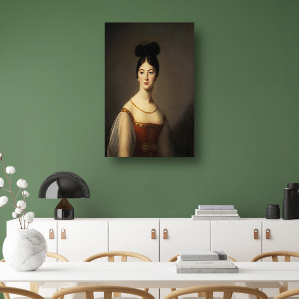 Portret van een vrouw - Élisabeth Louise Vigée Le Brun poster