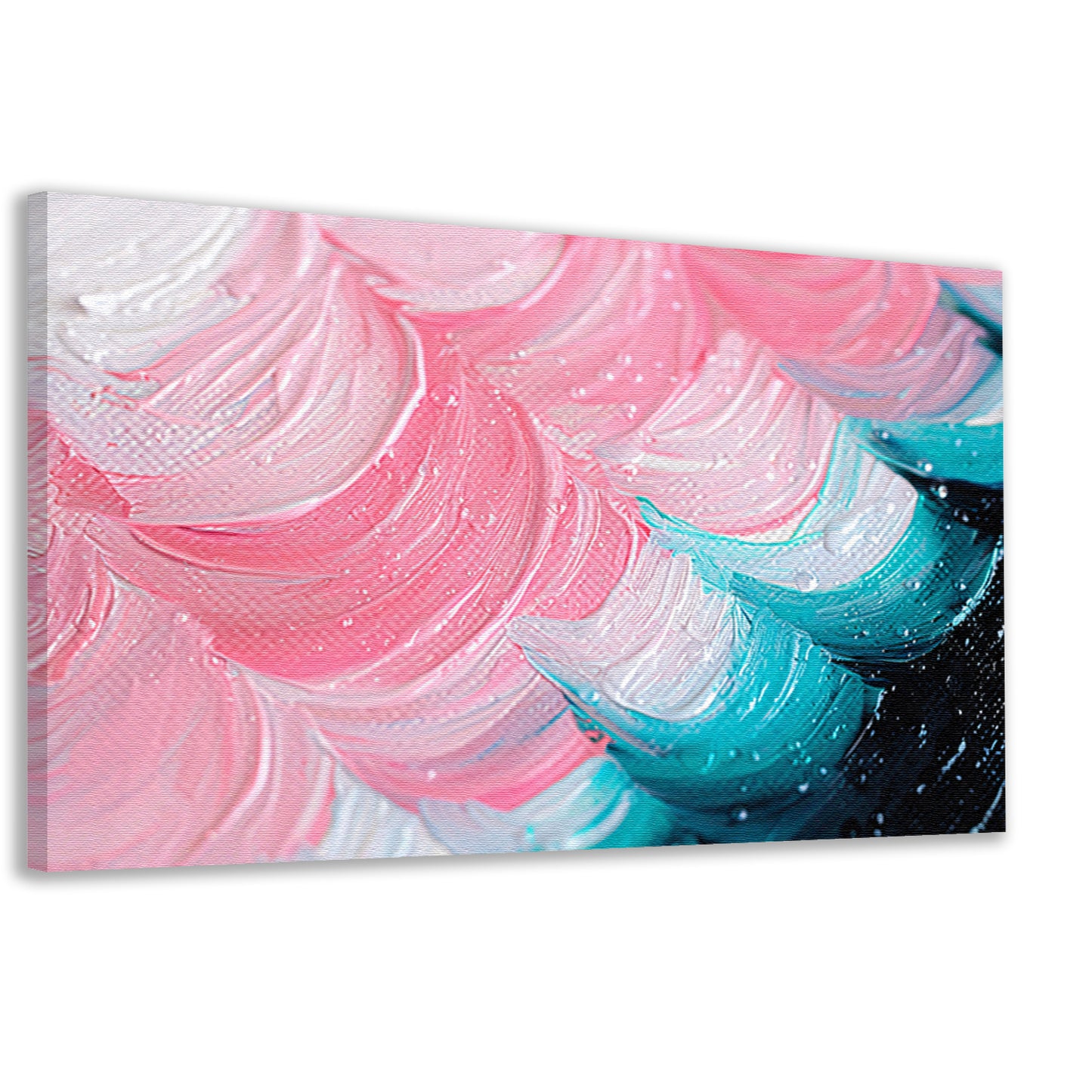 Kleurrijk abstract waterval schilderij canvas