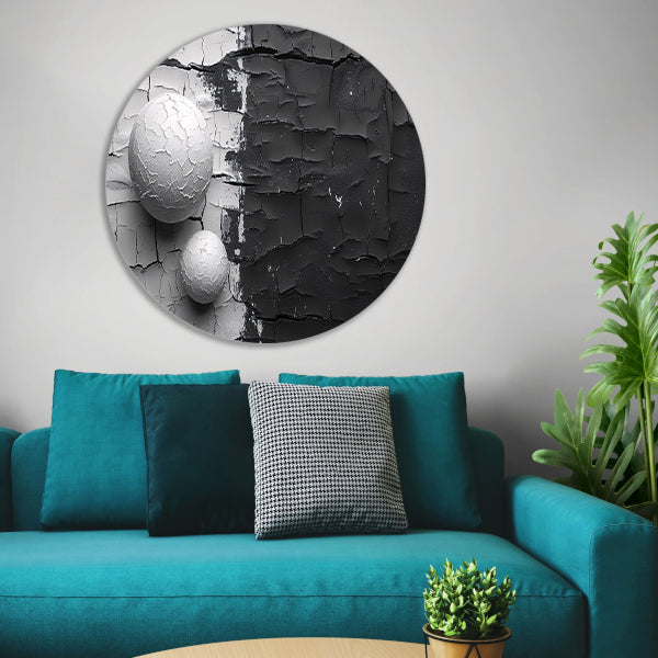 Minimalistisch ballencompositie forex muurcirkel