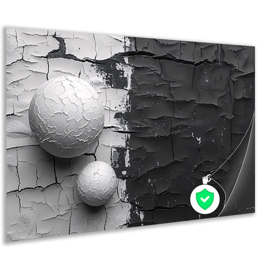 Minimalistisch ballencompositie poster