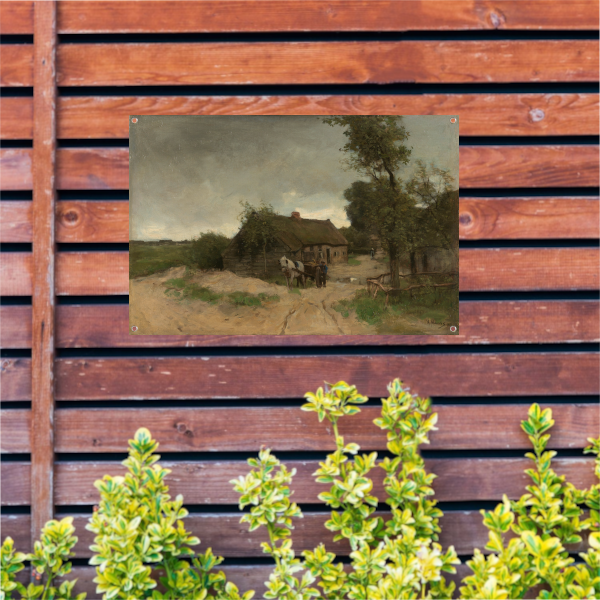 Huisje aan de Zandweg - Anton Mauve tuinposter