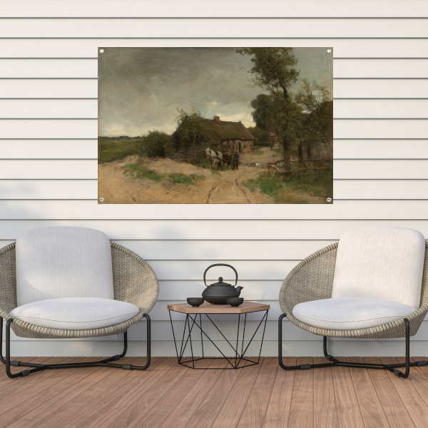 Huisje aan de Zandweg - Anton Mauve tuinposter