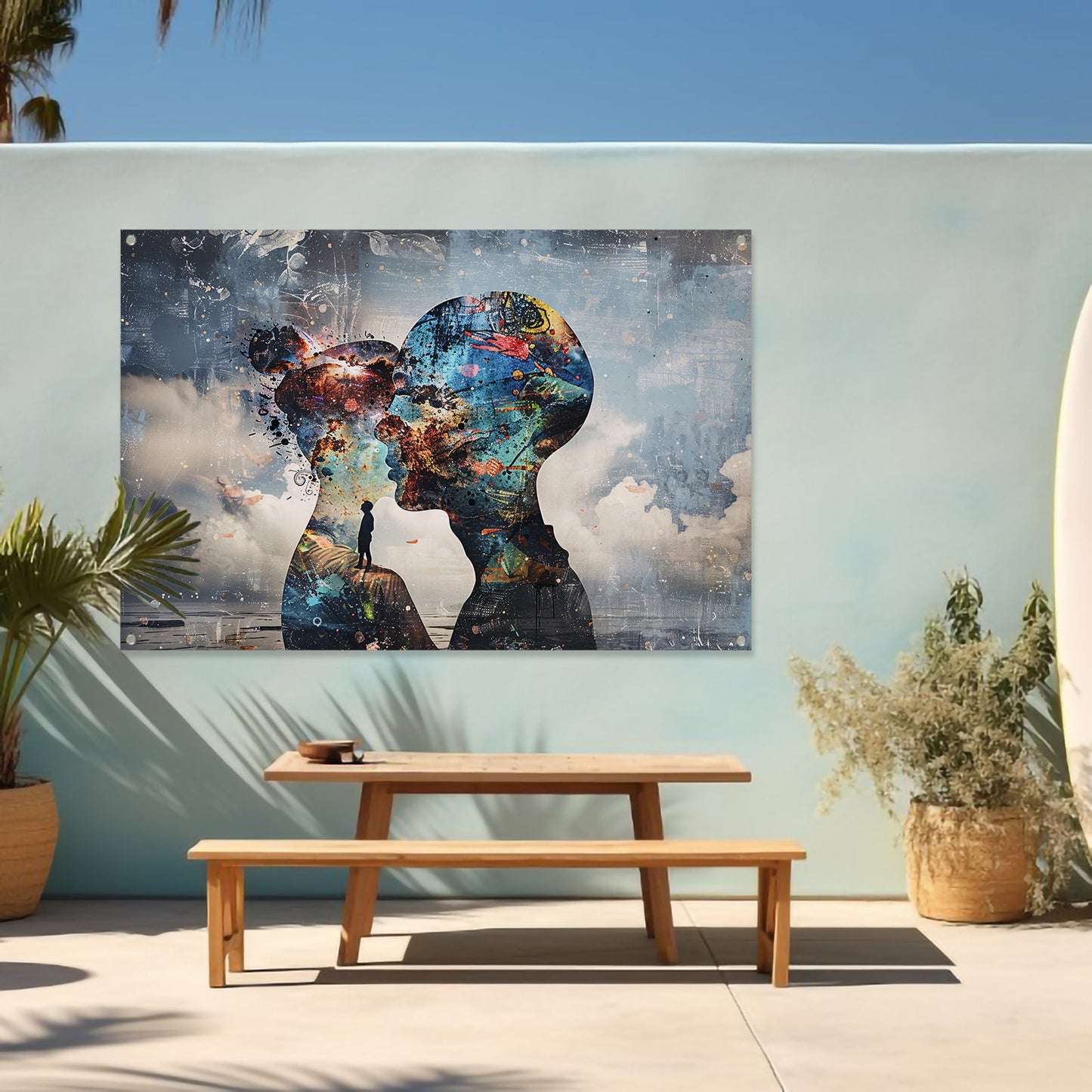 Zonnebloemen Kust tuinposter
