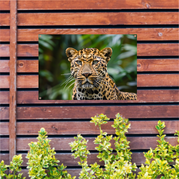 Stille Waarnemer - Luipaard in de Wildernis tuinposter