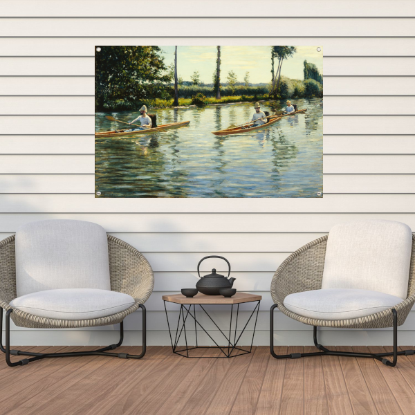 Varen op de Yerres - Gustave Caillebotte tuinposter