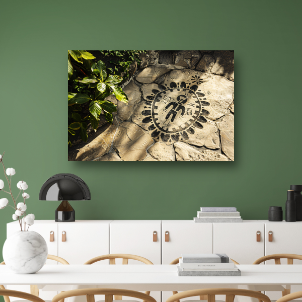 Schildpad op stenen pad canvas