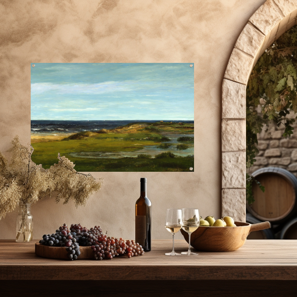 Zeegezicht - Gustave Courbet tuinposter