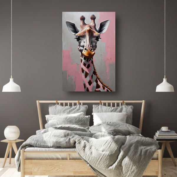 De Denkende Giraffe in Moderne Kunst canvas