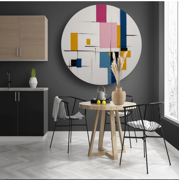 Balans van Vorm en Kleur in Moderne Kunst forex muurcirkel
