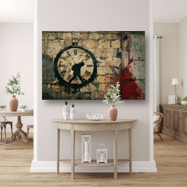 Vervagende Tijd Gemarkeerd door Bloed acrylglas