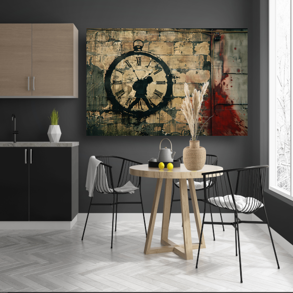 Vervagende Tijd Gemarkeerd door Bloed poster