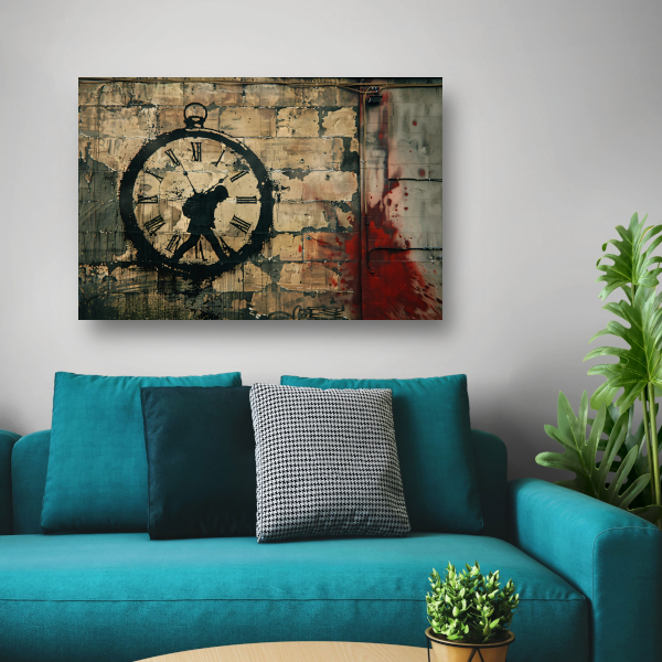 Vervagende Tijd Gemarkeerd door Bloed poster