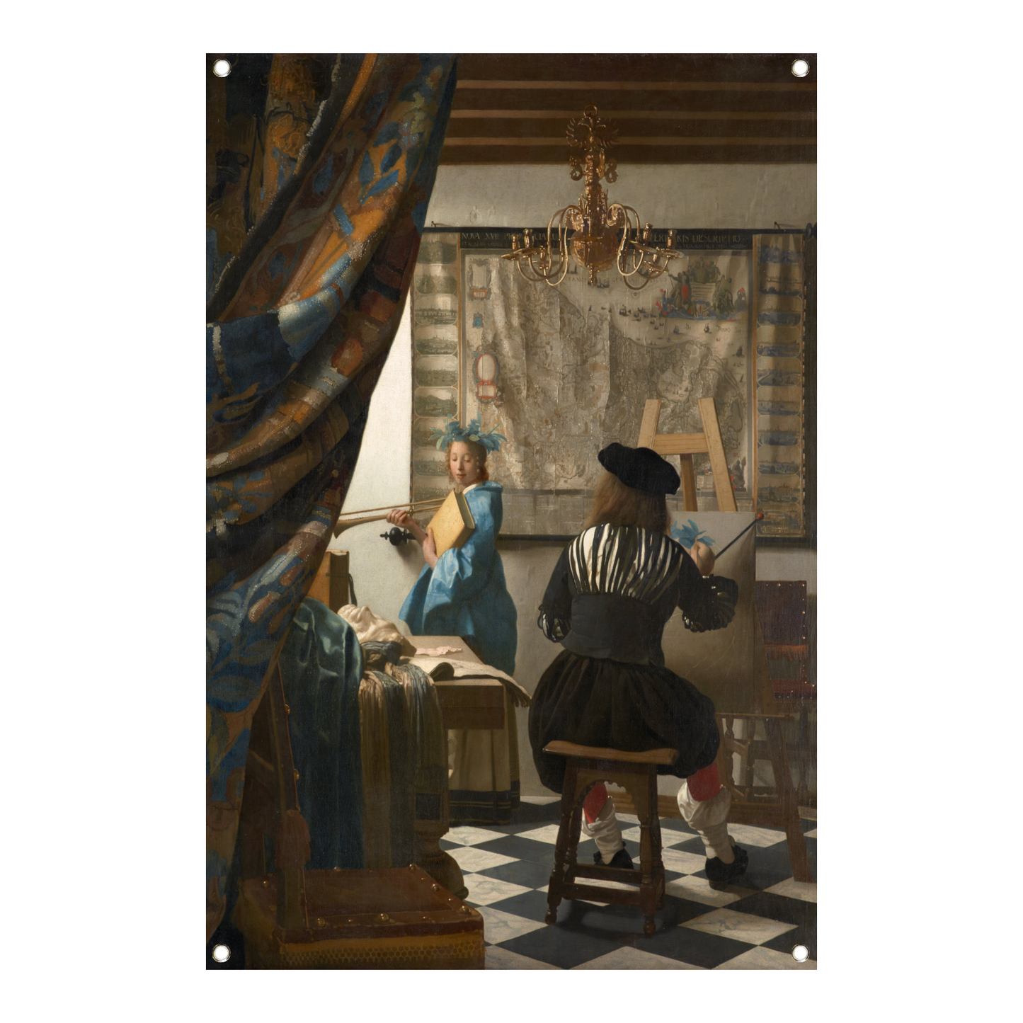 De Schilderkonst - Johannes Vermeer tuinposter