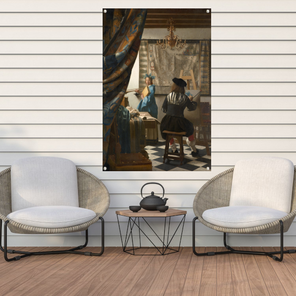 De Schilderkonst - Johannes Vermeer tuinposter