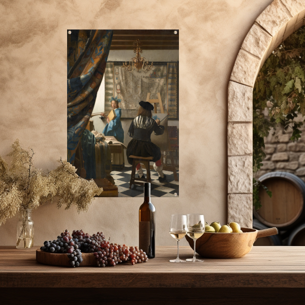 De Schilderkonst - Johannes Vermeer tuinposter