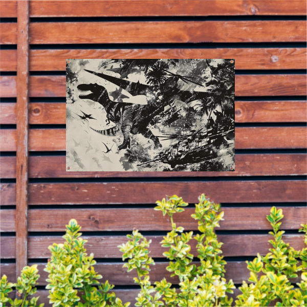 Minimalistische Lijnen Compositie tuinposter