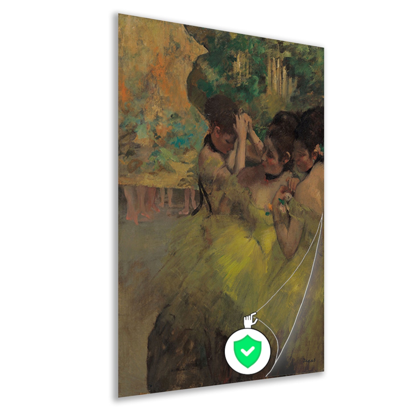 Dansers in Geel - Edgar Degas poster