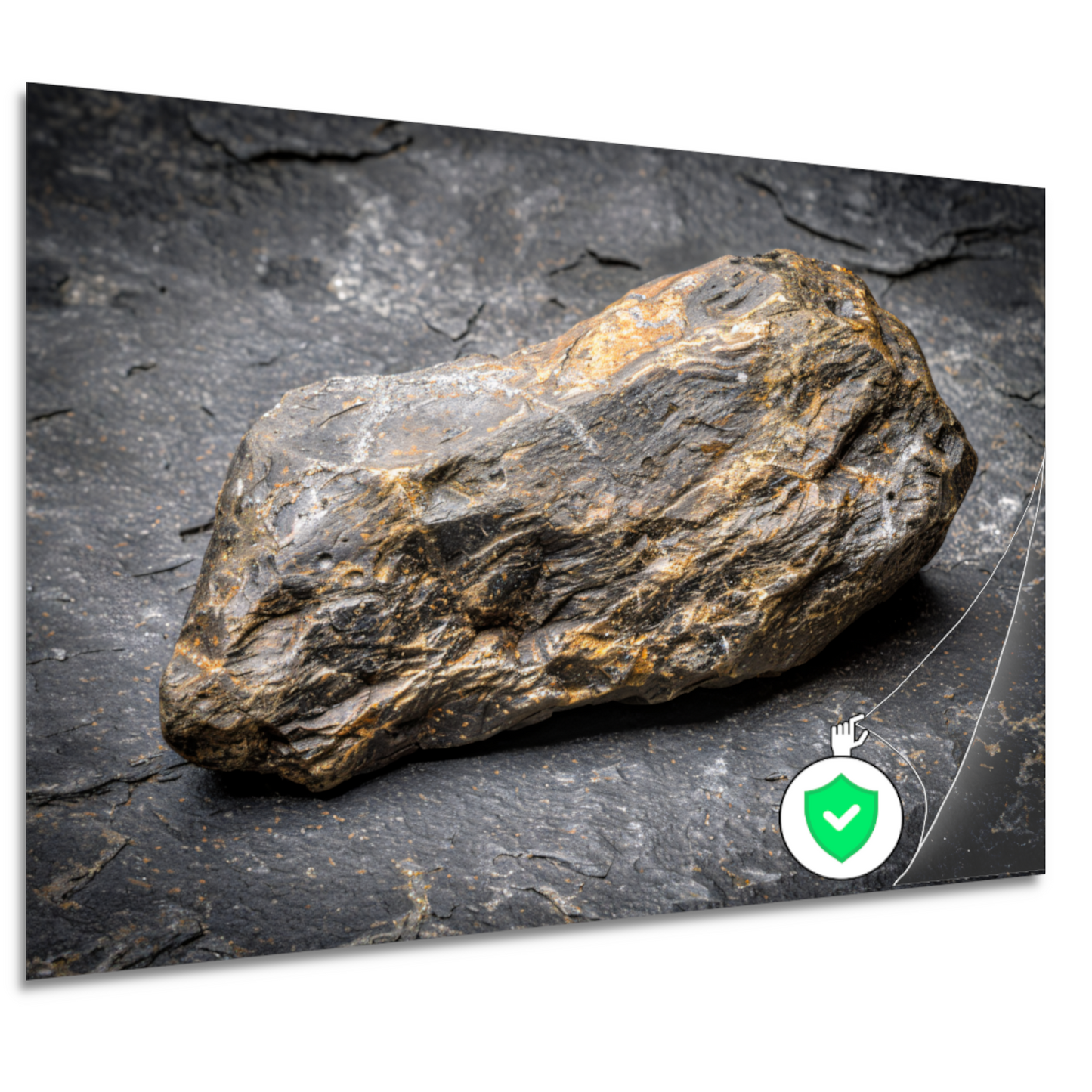 Textuur en Kleur van Natuurlijke Steen poster