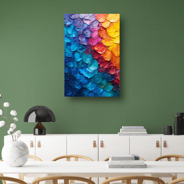 Abstract met levendige kleuren poster