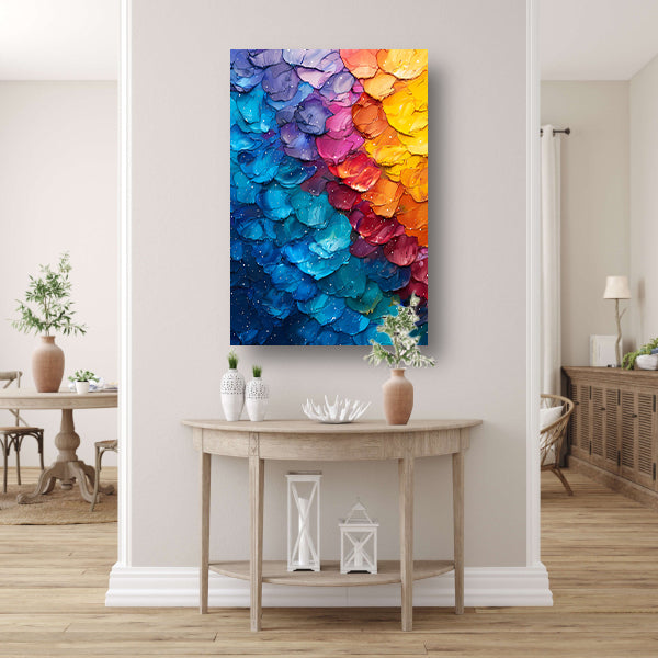Abstract met levendige kleuren poster