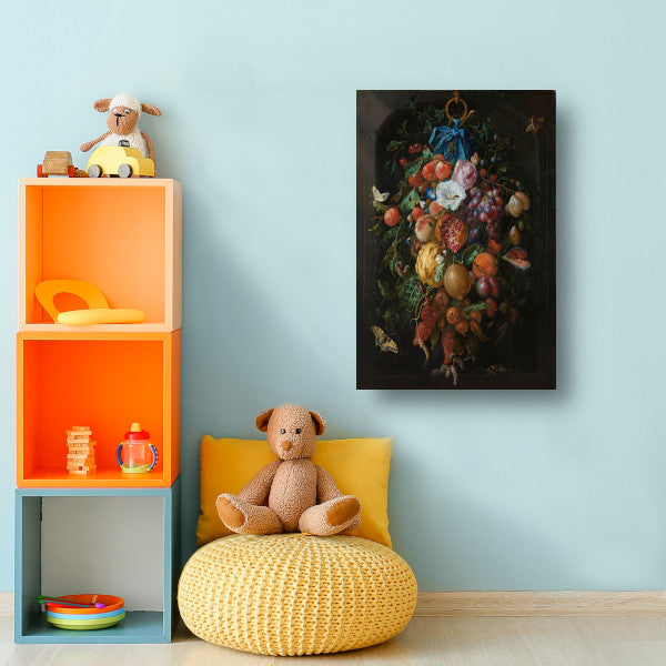 Festoen van vruchten en bloemen - Jan Davidsz. de Heem canvas