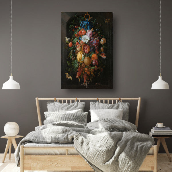 Festoen van vruchten en bloemen - Jan Davidsz. de Heem poster