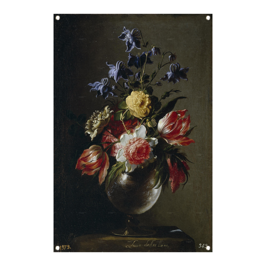 Vaas met bloemen - Juan de Arellano tuinposter