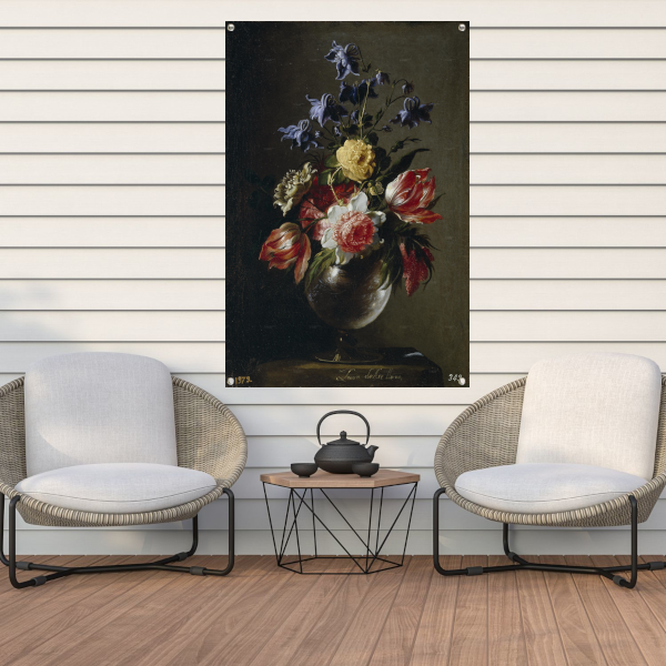 Vaas met bloemen - Juan de Arellano tuinposter
