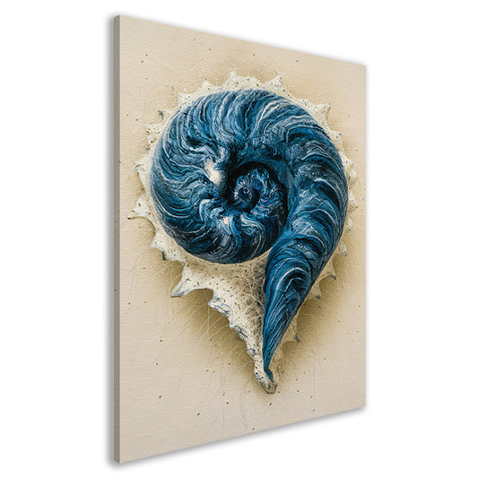 Hypnotiserende Spiralen en Dynamische Spetters canvas