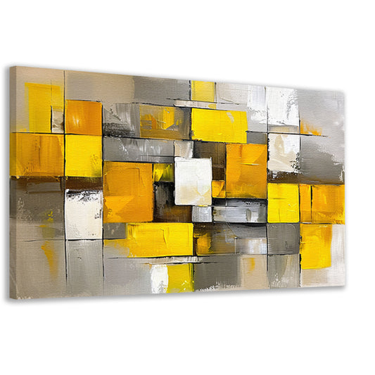 Abstracte kleurrijke rechthoeken in moderne stijl canvas