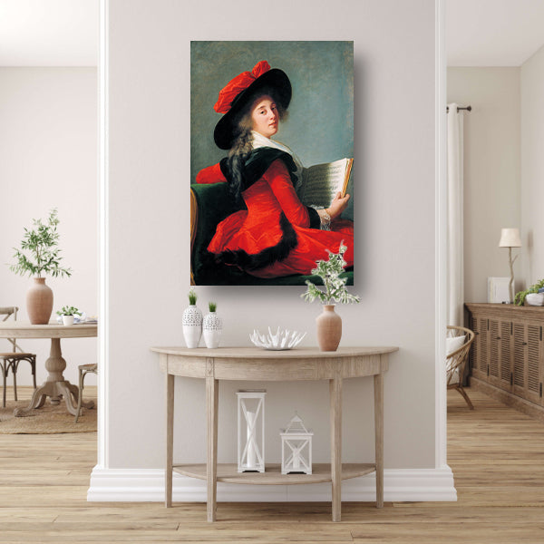 Portret van de Baronne de Crussol - Élisabeth Louise Vigée Le Brun poster