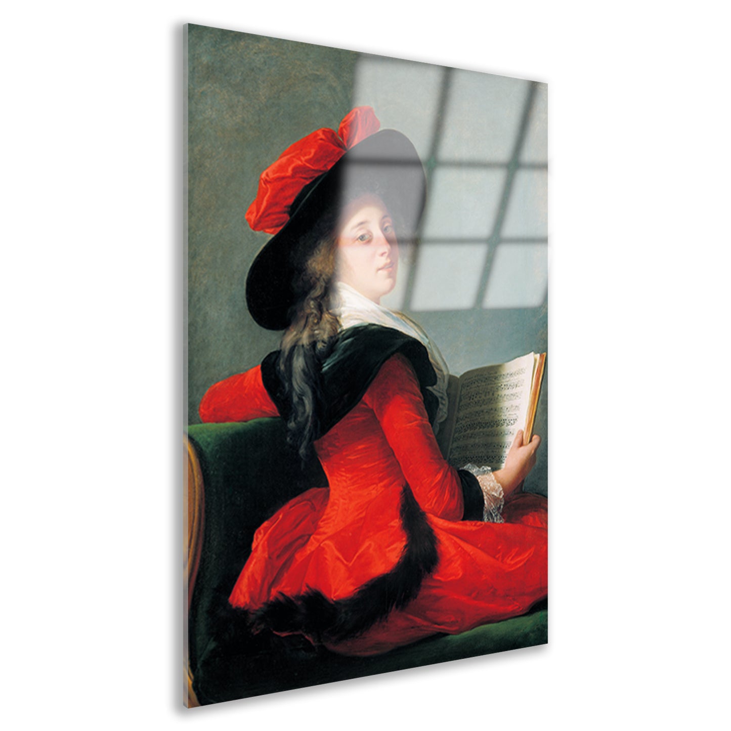 Portret van de Baronne de Crussol - Élisabeth Louise Vigée Le Brun Acrylglas